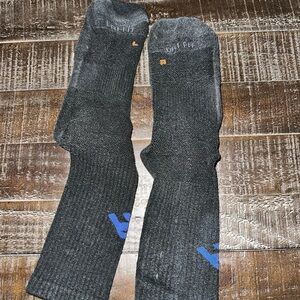Black and blue Nike socks